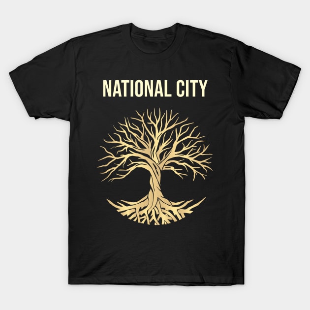 Tree Of Life City National City T-Shirt by flaskoverhand